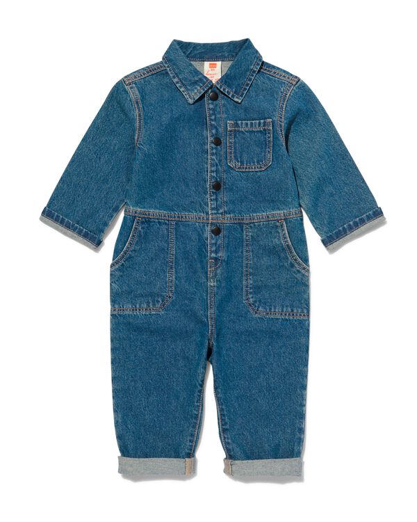 Baby-Jumpsuit, Denim blau blau - 33186940BLUE - HEMA