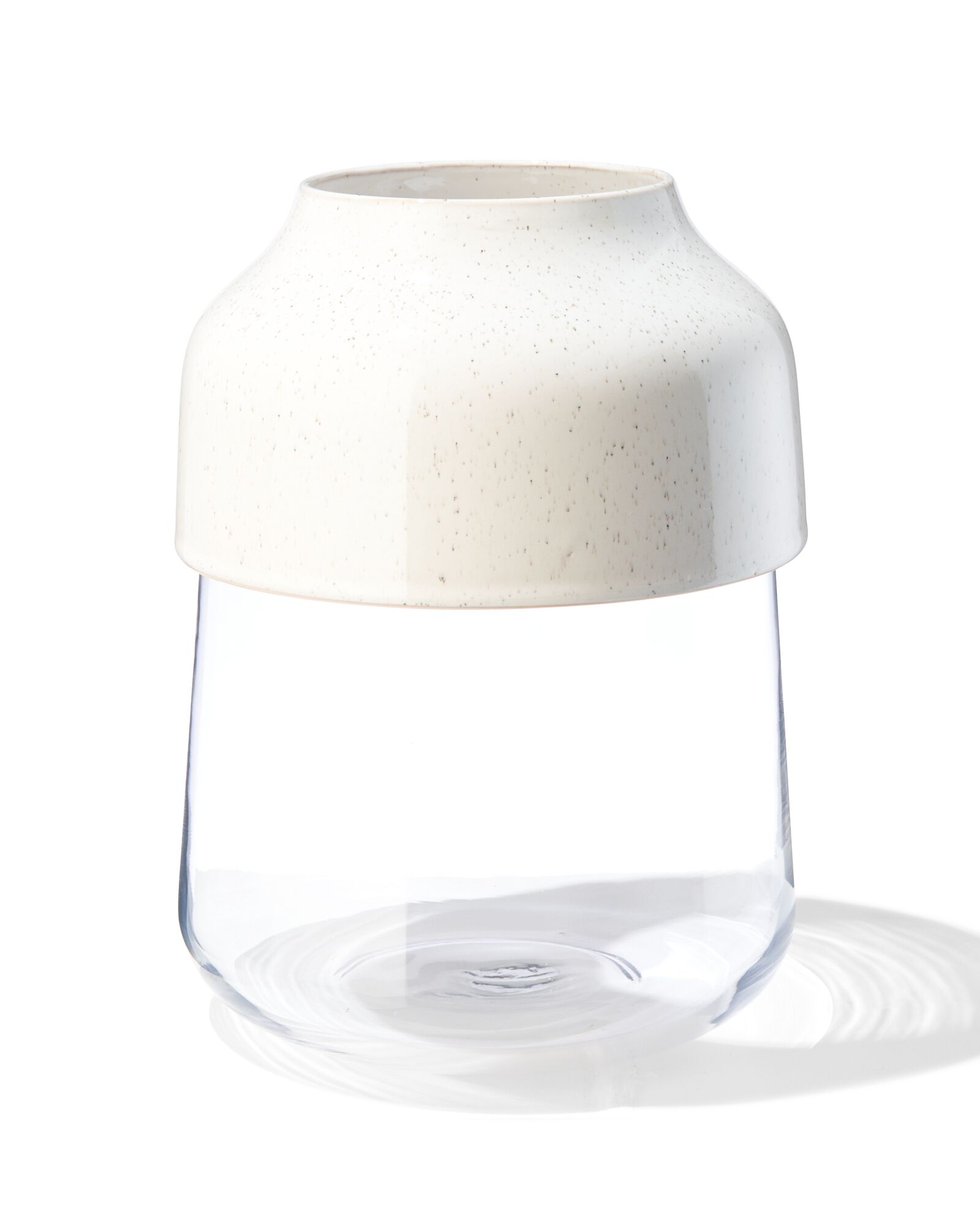 vase &Oslash;18x26 verre/fa&iuml;ence - 13321120 - HEMA