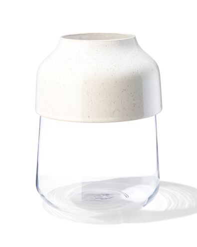 vase &Oslash;18x26 verre/fa&iuml;ence - 13321120 - HEMA