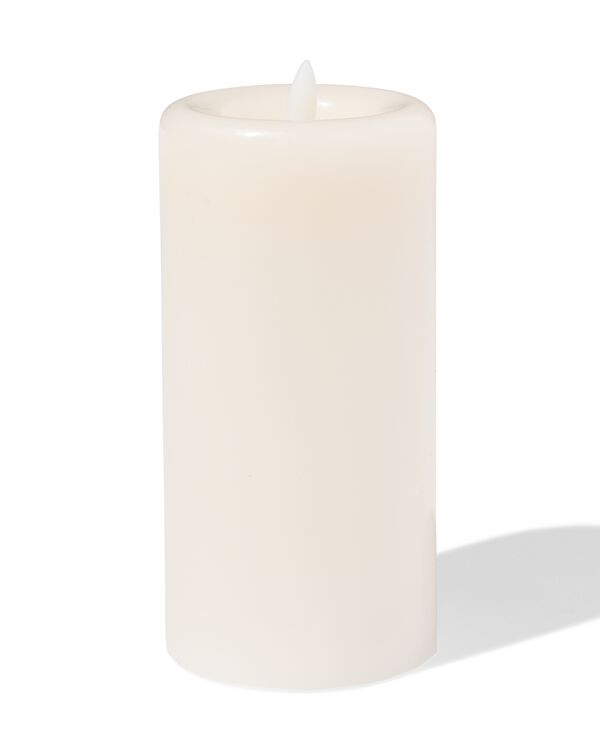 Bougie LED ⌀7,5x15cm ivoire - 13550141 - HEMA