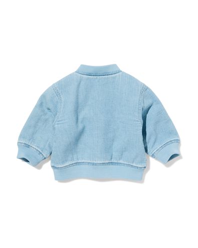 baby bomberjack rib denim denim - 33179970DENIM - HEMA