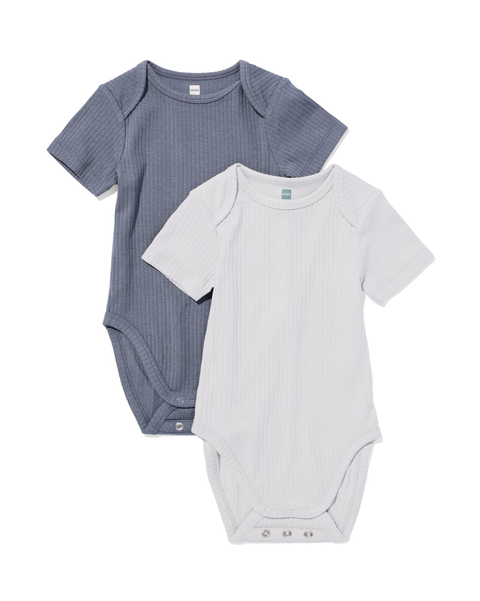 body &eacute;volutif b&eacute;b&eacute; LENZING&trade; ECOVERO&trade; c&ocirc;tel&eacute; - 2 pi&egrave;ces gris clair gris clair - 33307160LIGHTGREY - HEMA