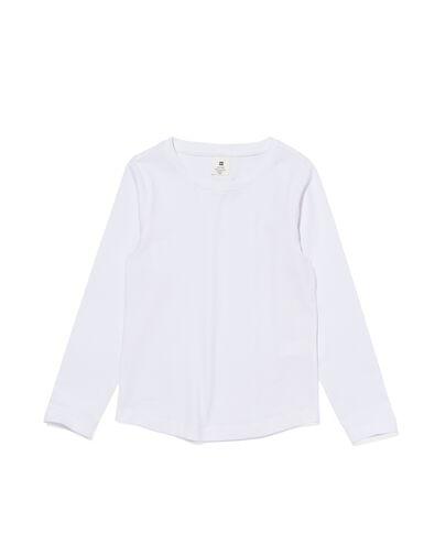 2er-Pack Kinder-Shirts, Biobaumwolle wei&szlig; wei&szlig; - 30835607WHITE - HEMA