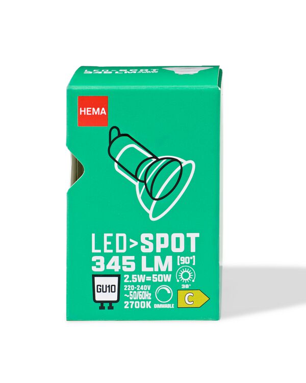 LED-Spot clear GU10 4,7 W, 345 lm, dim - 20000068 - HEMA