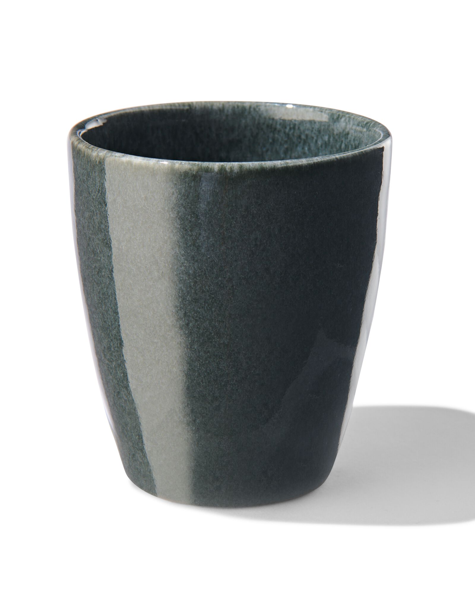hema mug 8 cm - porto - émail réactif - noir (noir)