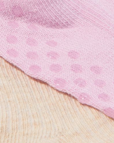 5 paires de chaussettes bébé avec du coton rose 24-30 m - 4740040 - HEMA
