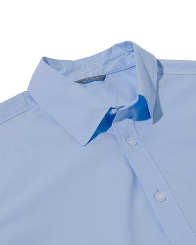 chemise homme coton avec stretch bleu clair XL - 2100723 - HEMA