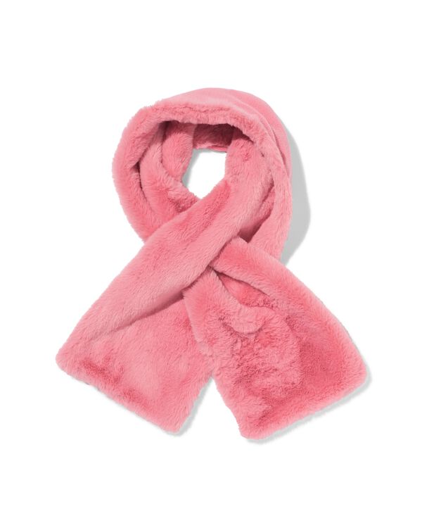 kindersjaal nepbont roze - 16700285 - HEMA