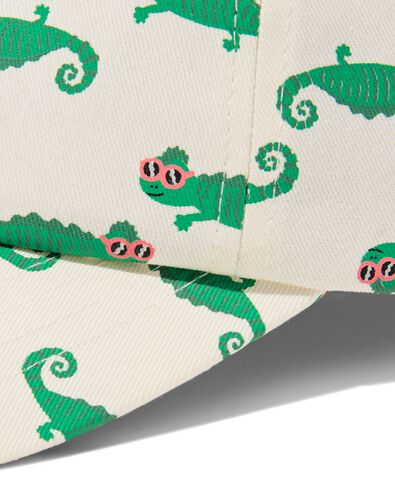 casquette enfant l&eacute;zard blanc cass&eacute; blanc cass&eacute; - 18400075OFFWHITE - HEMA