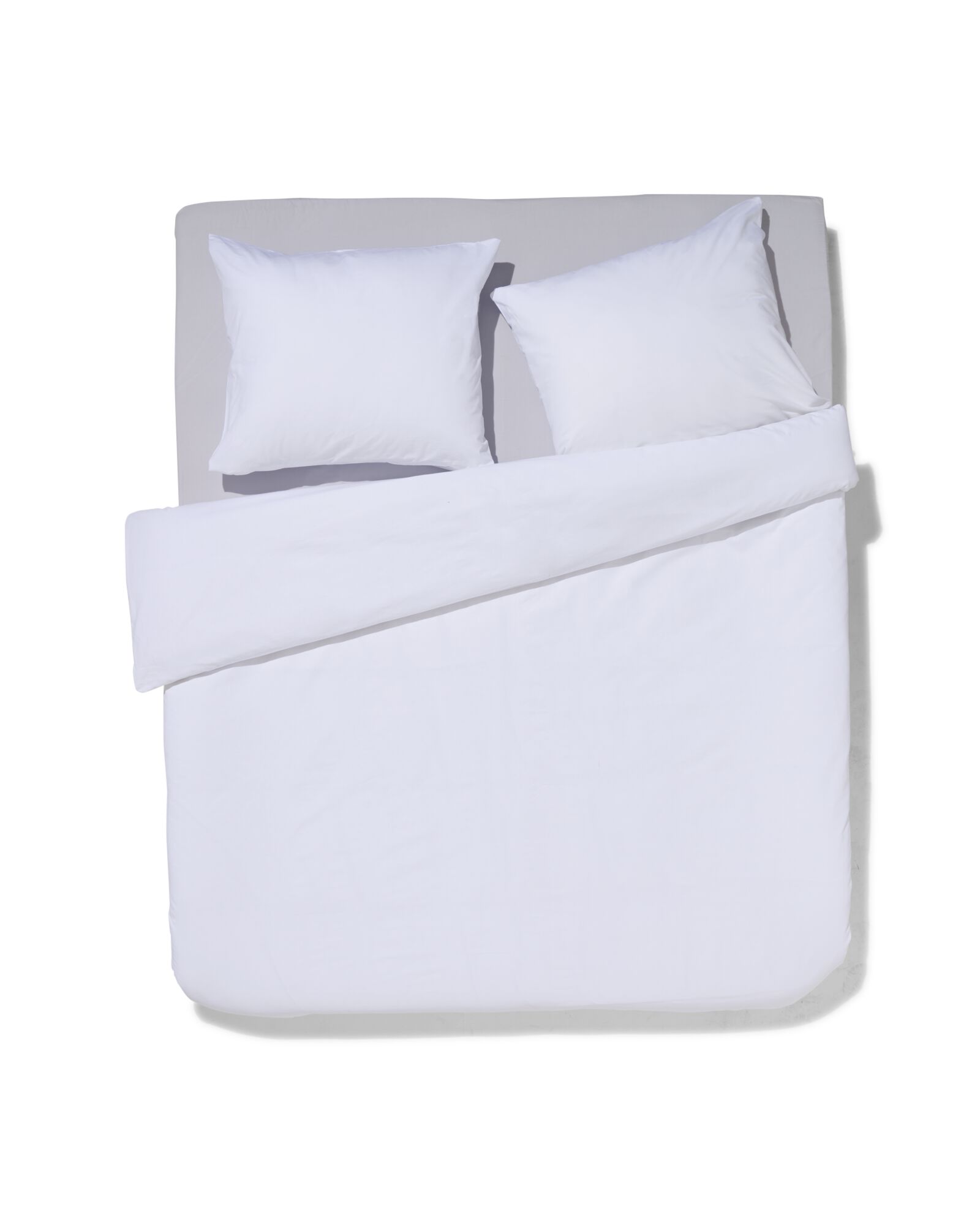 housse de couette en coton doux 200x200/220 blanc - 5797023 - HEMA