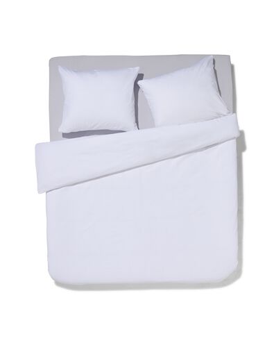 housse de couette en coton doux 200x200/220 blanc - 5797023 - HEMA