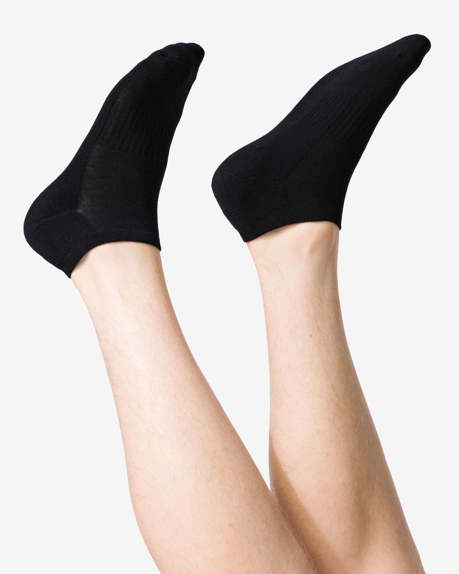 5er-Pack Herren-Kurzsocken, Sport schwarz schwarz - 1000028315 - HEMA