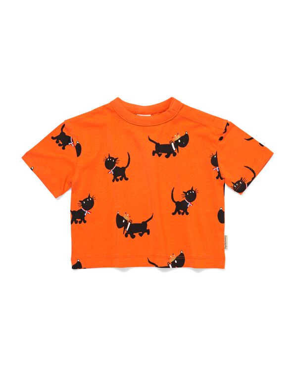 Takkie und Siepie Baby-T-Shirt, Jersey, K&ouml;nigstag orange orange - 33193270ORANGE - HEMA