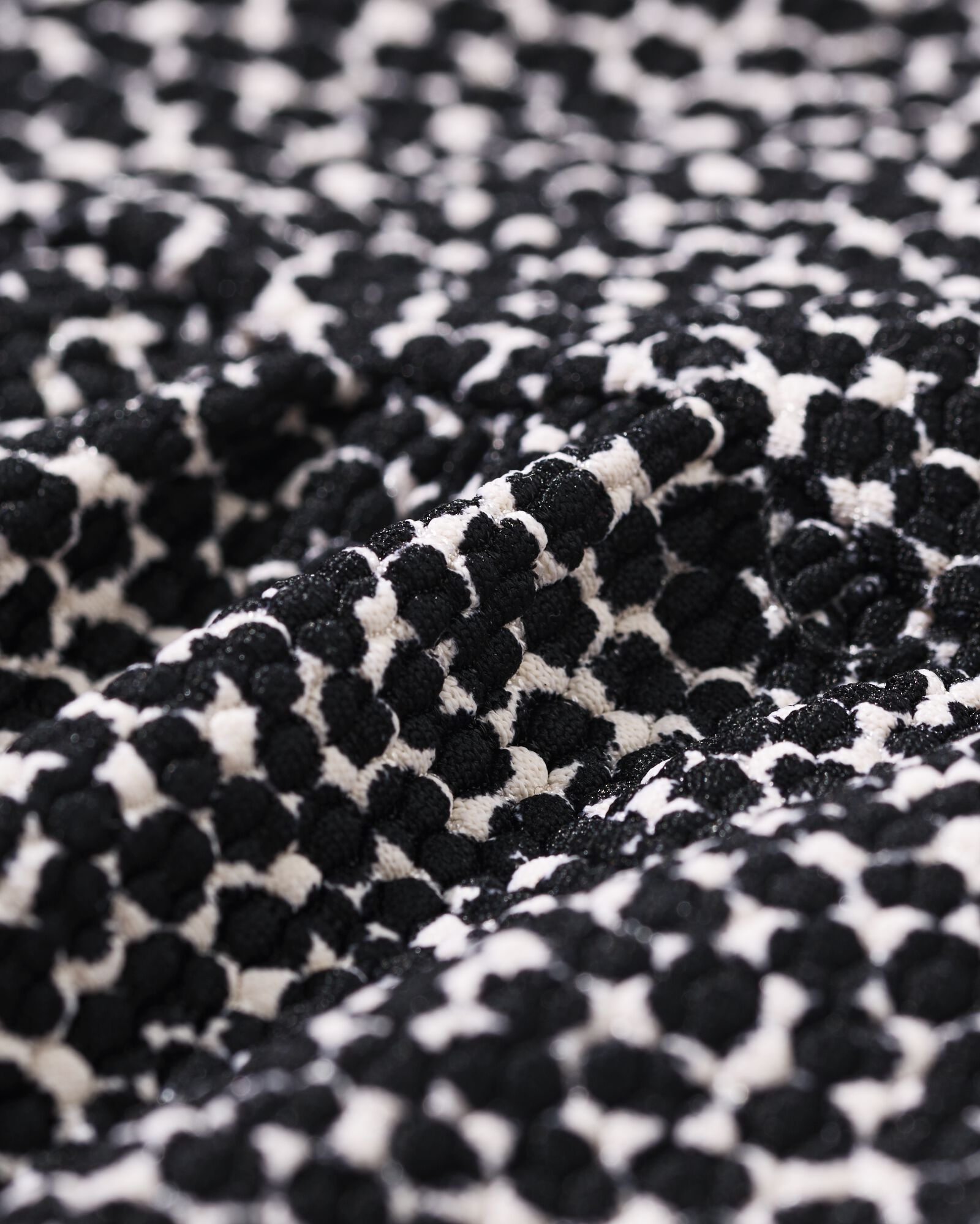 Damen-Bikinihose Meggy, hoch, figurformend, strukturiert schwarz/wei&szlig; schwarz/wei&szlig; - 22360530BLACKWHITE - HEMA