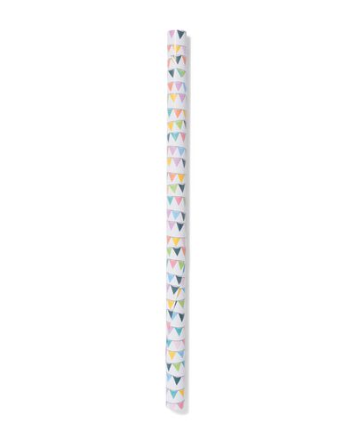 papier cadeau 200x70cm ligne de fanions - 14701190 - HEMA