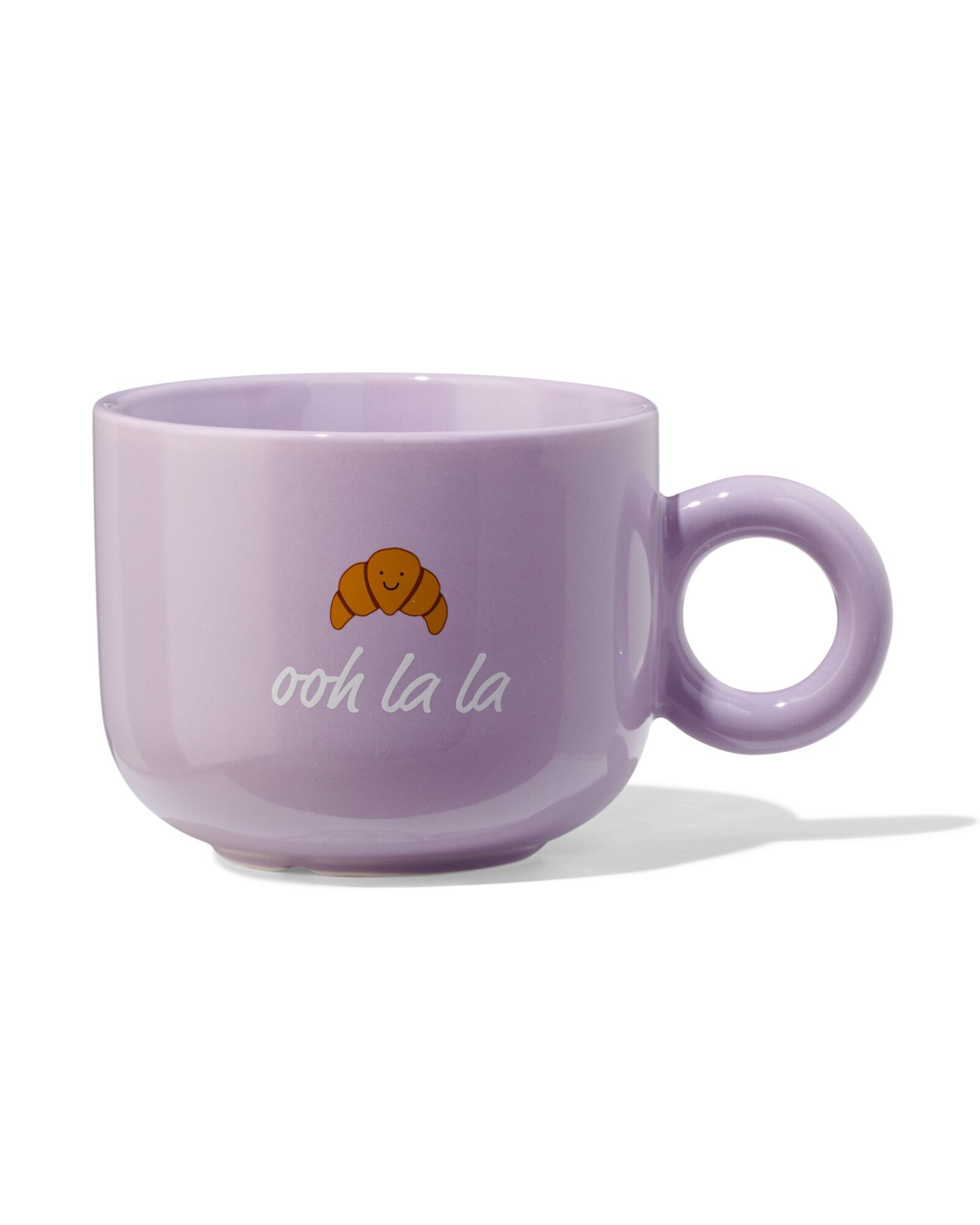 tasse &agrave; th&eacute; 480ml fa&iuml;ence lilas croissant - 61100279 - HEMA