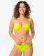 Damen-Bikinislip, hohe Taille limettengrün S - 22351117 - HEMA