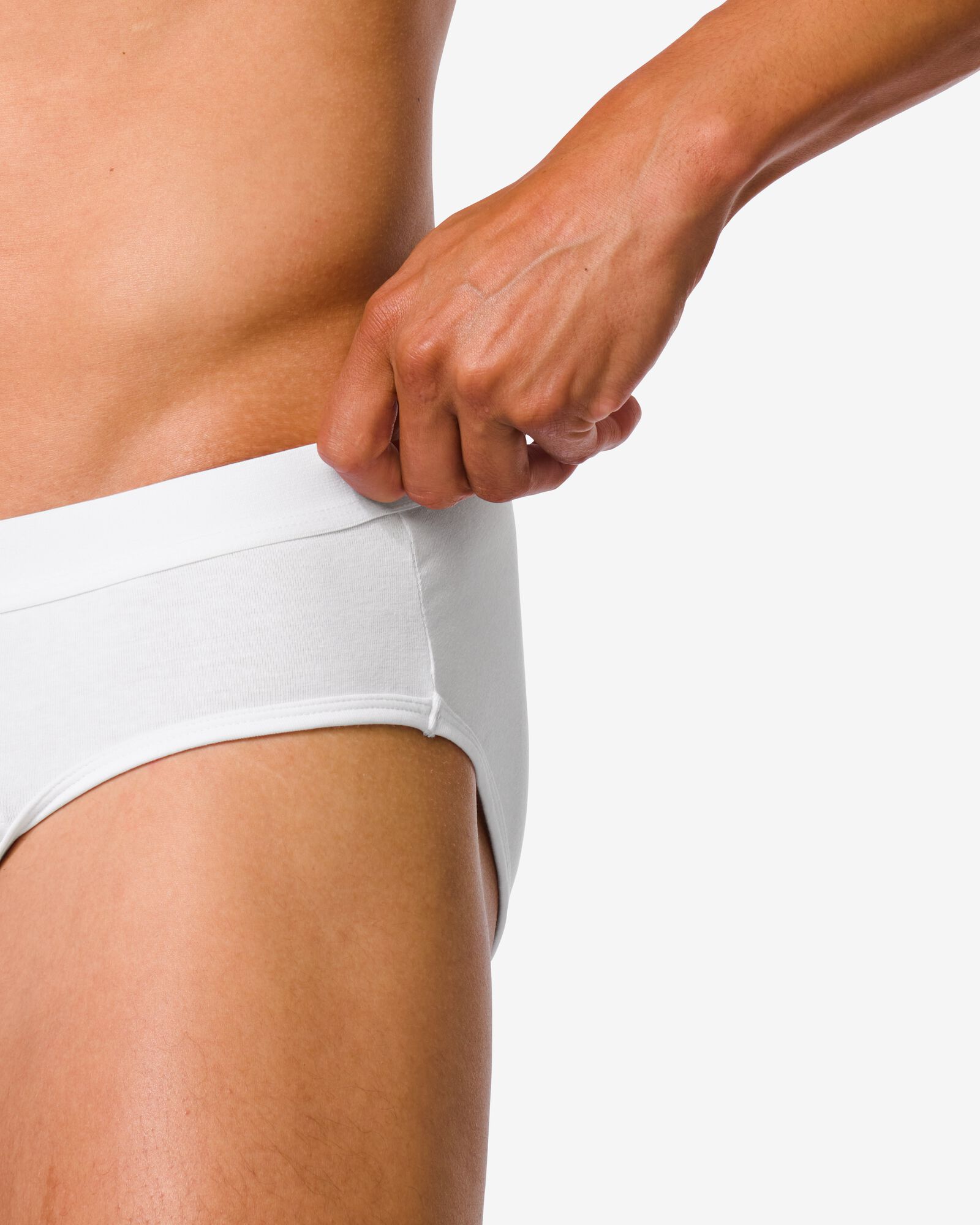 3er-Pack Herren-Slips weiß weiß - 1000028338 - HEMA