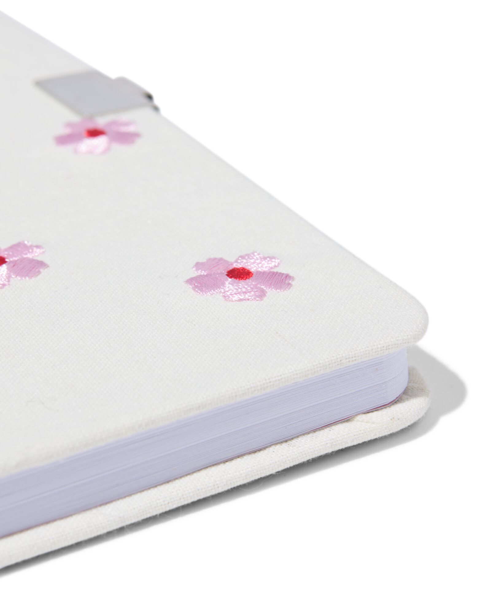 journal 21,2x15cm cadenas broderie fleurs - 61104529 - HEMA