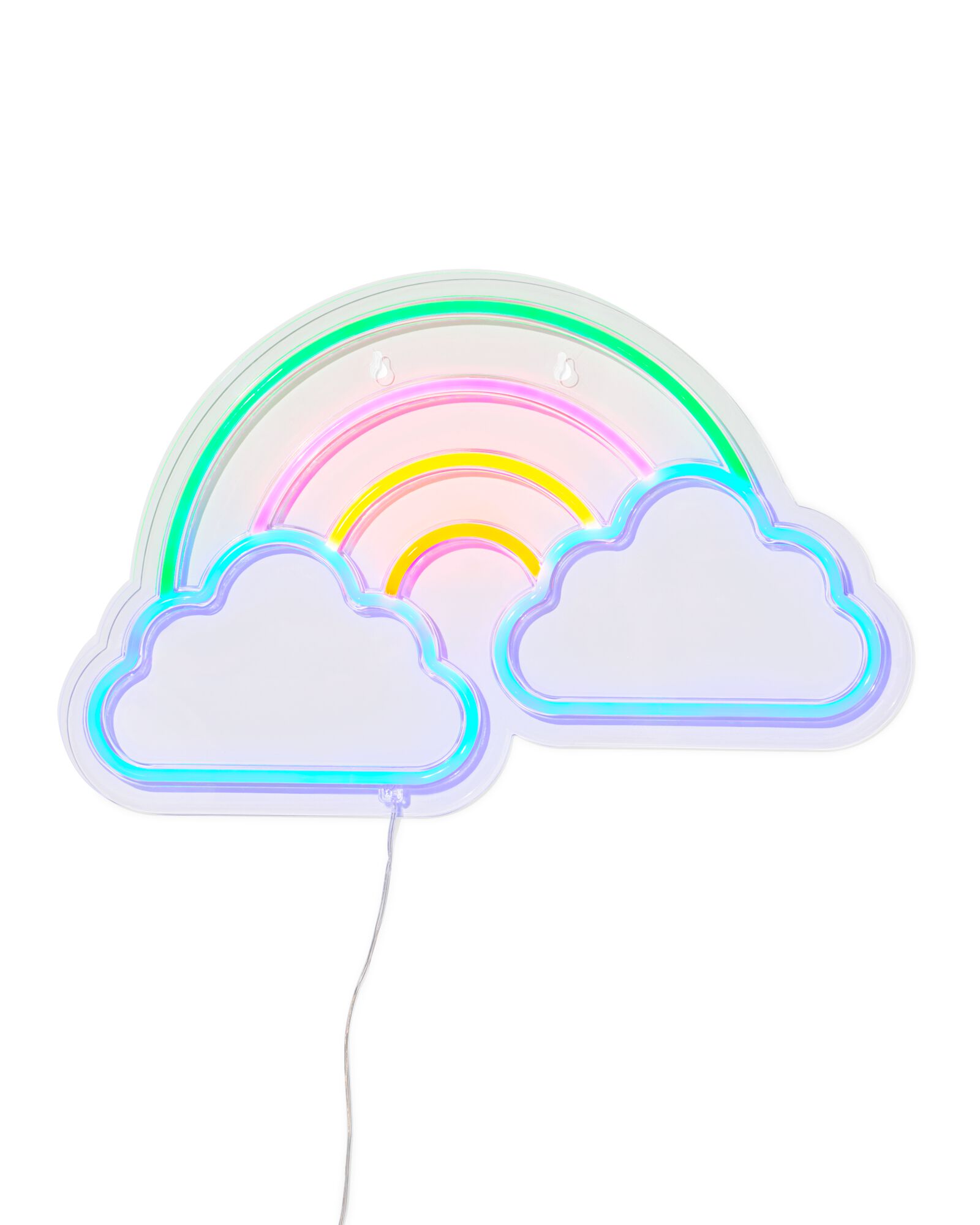 lampe n&eacute;on 47,8x30,5cm arc-en-ciel - 38400054 - HEMA