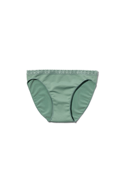slip femme sans coutures avec dentelle vert vert - 1000029409 - HEMA