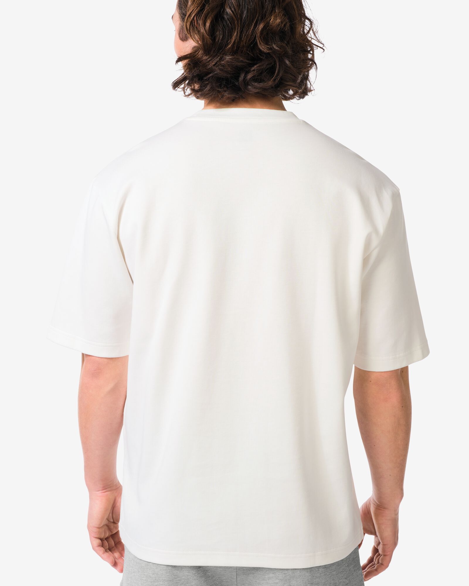 t-shirt homme Job coupe oversize blanc cass&eacute; blanc cass&eacute; - 2179020OFFWHITE - HEMA