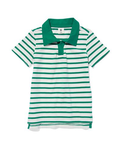 Kinder-Poloshirt, Streifen grün 158/164 - 30784275 - HEMA