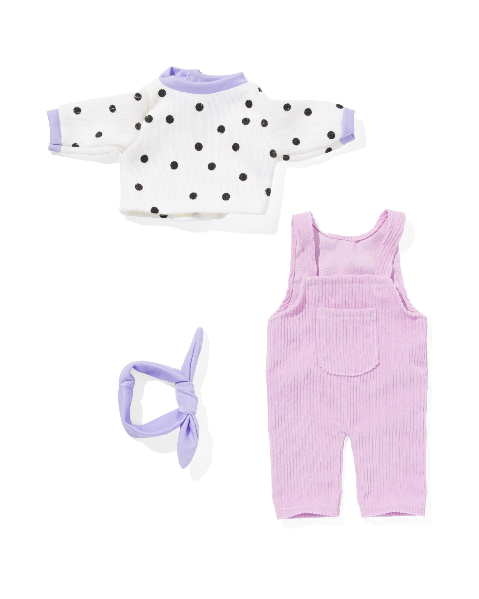 Puppen-Kleidungsset, dreiteilig - 15150129 - HEMA