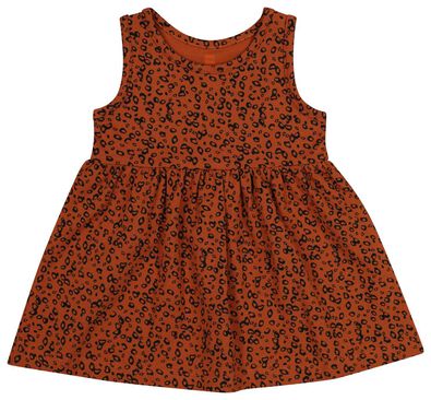 Baby-Kleid, ärmellos, Biobaumwolle braun - 1000019721 - HEMA