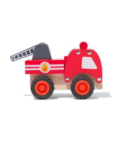 Feuerwehrauto, Holz, 13.7 cm - 15130166 - HEMA