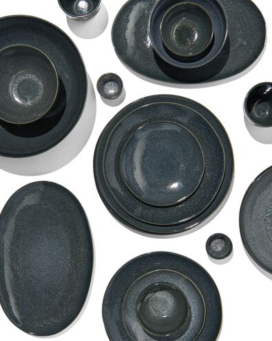 plat ovale - 30 cm - Porto - émail réactif - noir - 9602036 - HEMA