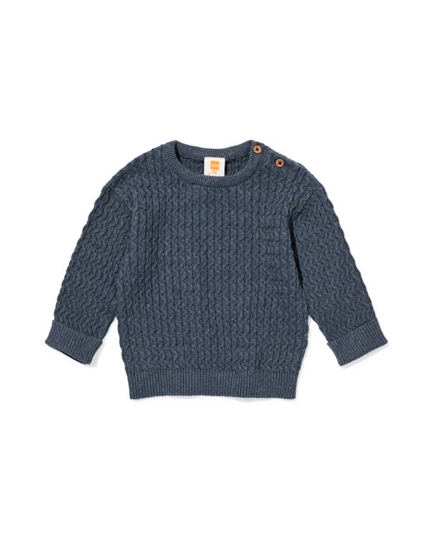 pull nouveau-né  bleu - 33434420BLUE - HEMA