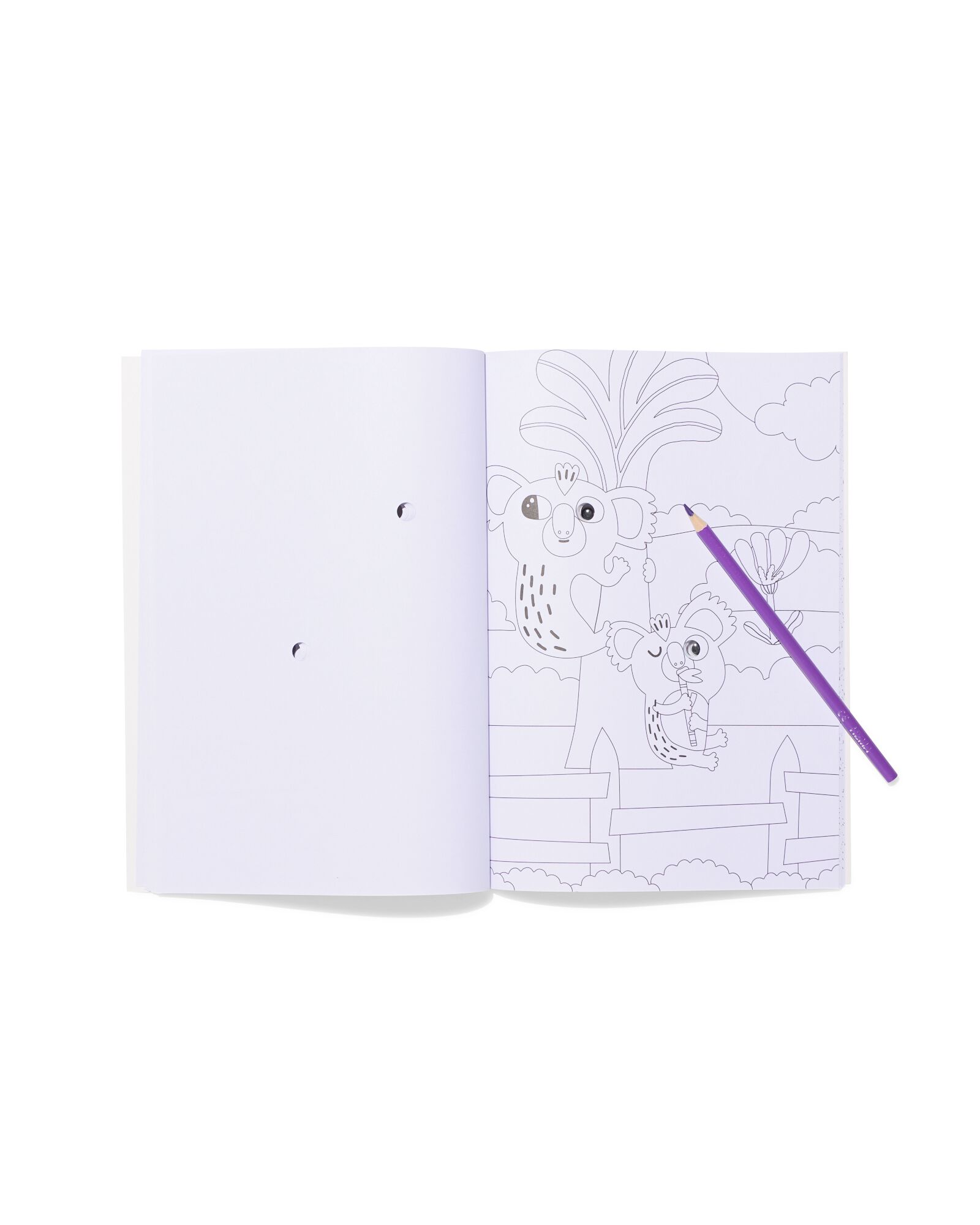 livre de coloriage 19x27cm yeux mobiles Australie - 15900430 - HEMA