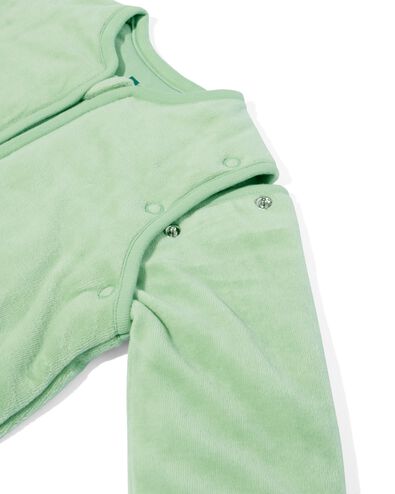 gigoteuse avec manches amovibles velours tog 3 vert clair - 33315130LIGHTGREEN - HEMA