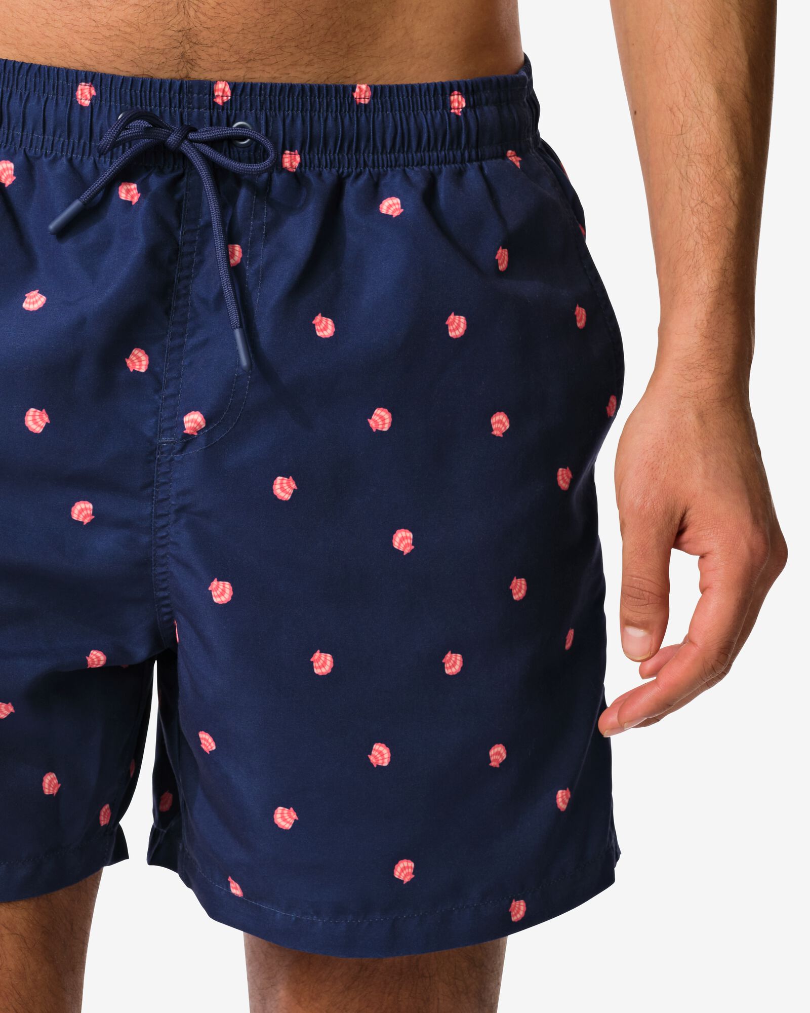 Herren-Badehose Pieter, Muscheln dunkelblau dunkelblau - 22100150DARKBLUE - HEMA