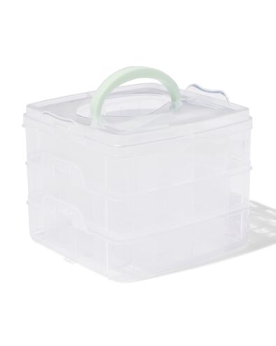 bo&icirc;te de rangement pour perles empilable - 3 pi&egrave;ces - 15900530 - HEMA