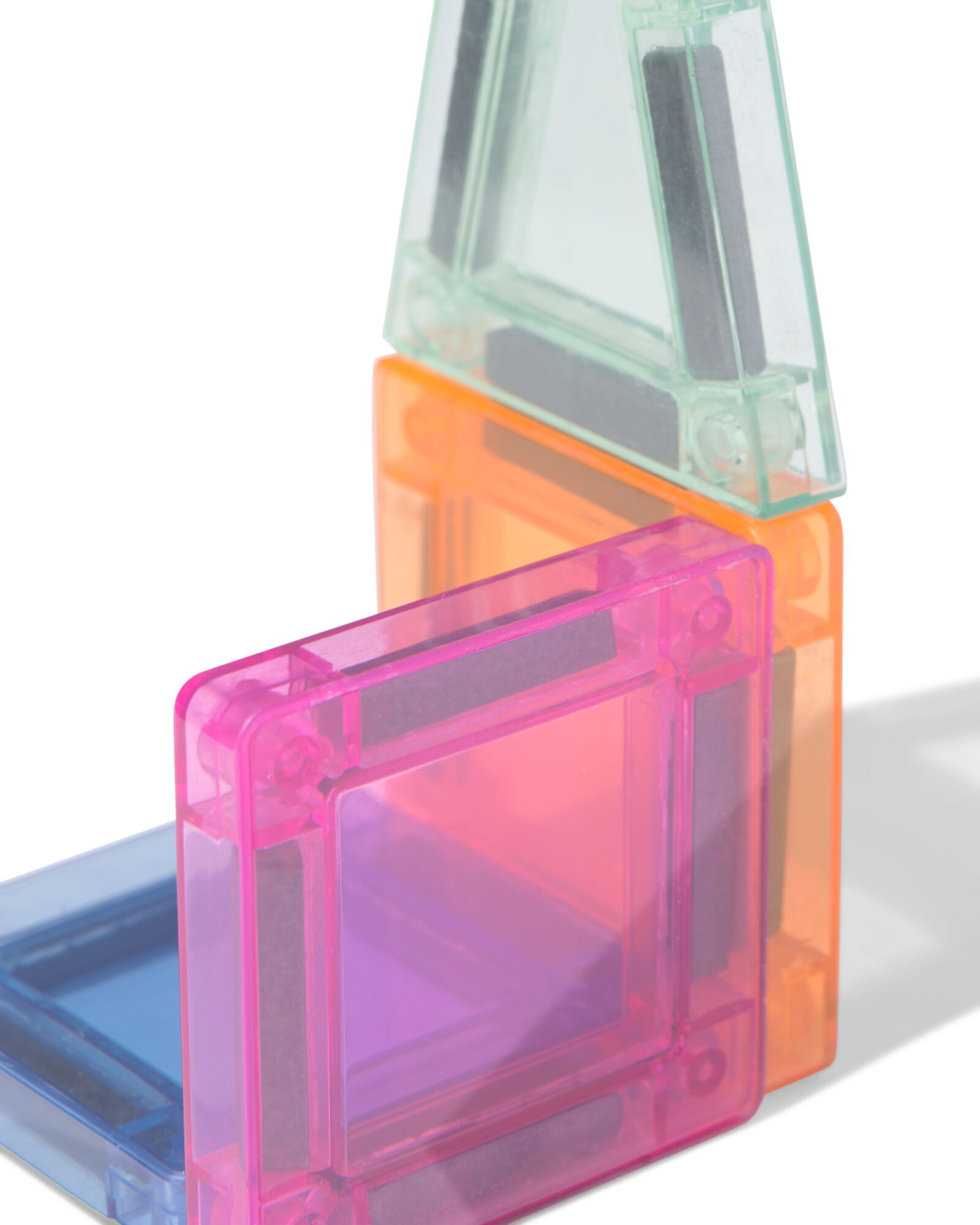 magnetische mini bouwtegels in blik - 24 stuks - 15800112 - HEMA