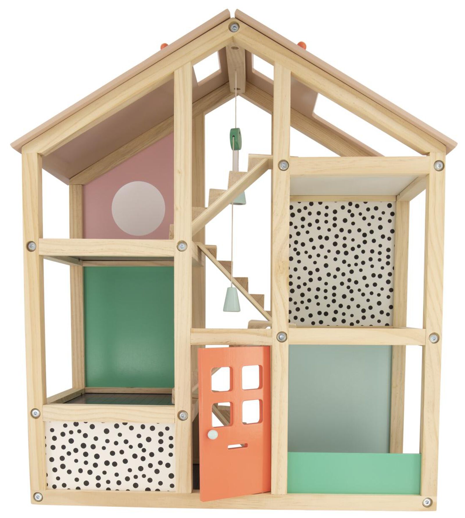 HEMA - Le cadeau de rêve 😍 La grande maison de poupée meublée en bois FSC  pour des heures et des heures de jeux en perspective. Vos enfants ont-ils  déjà fait leur