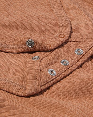 Mitwachsbodys aus Bambusripp mit Stretch &ndash; 2 St&uuml;ck braun - 33312730BROWN - HEMA