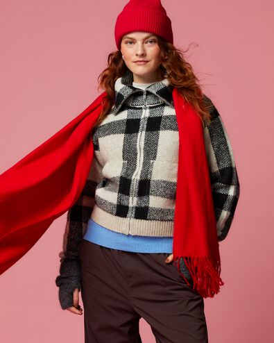 dames bombervest Jana zwart/wit zwart/wit - 36205270BLACKWHITE - HEMA