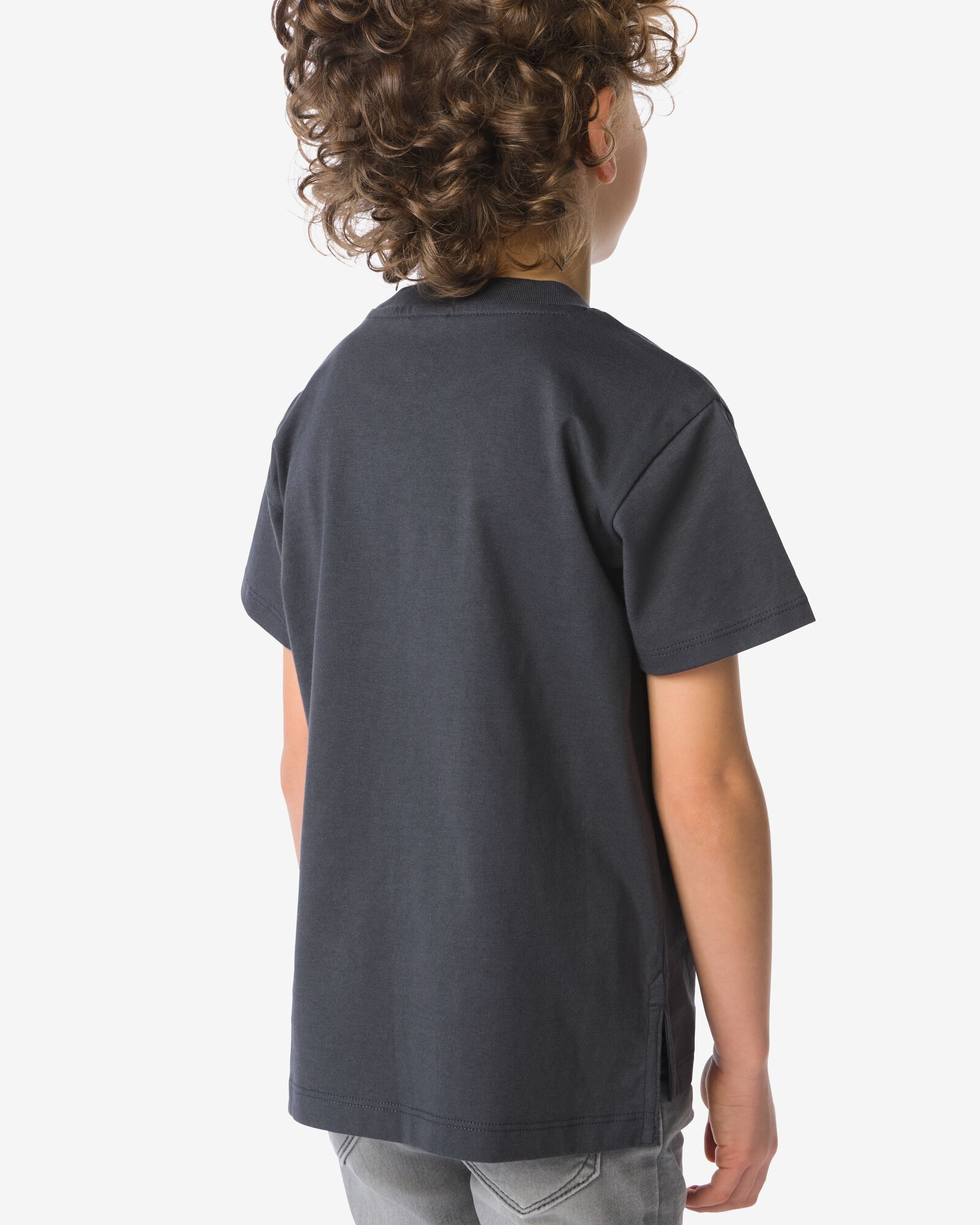 Kinder-T-Shirt dunkelgrau dunkelgrau - 30715603DARKGREY - HEMA