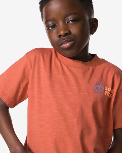 t-shirt enfant  marron clair marron clair - 30720006LIGHTBROWN - HEMA