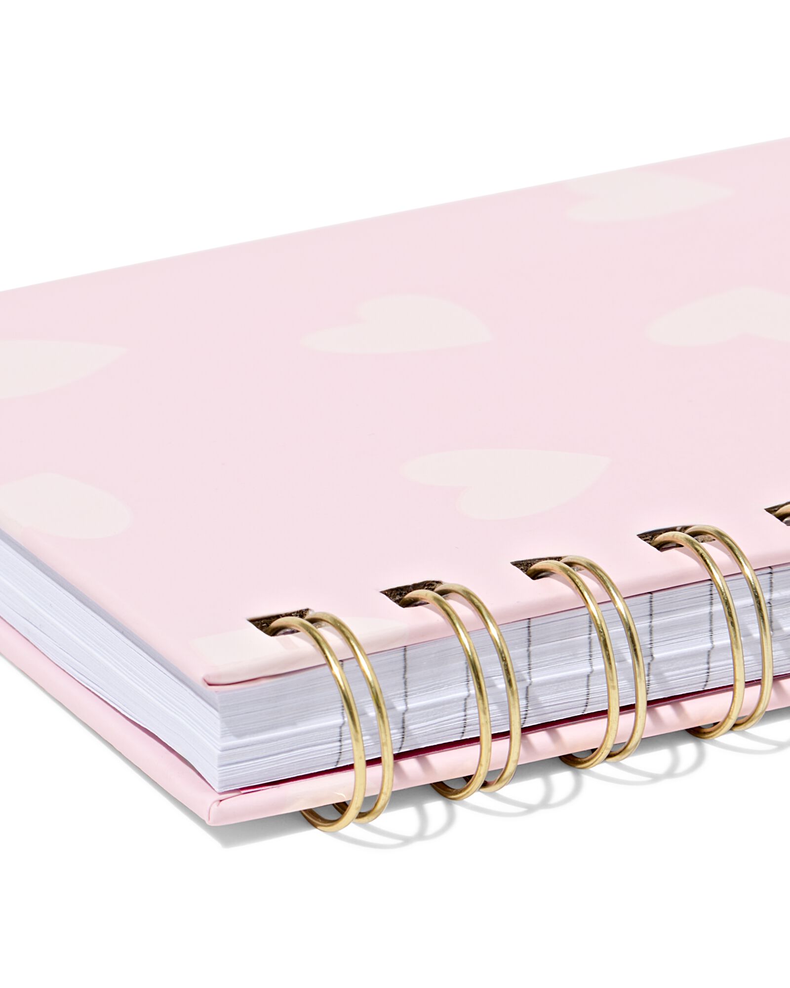 carnet de notes 11,5 x 15 cm c&oelig;urs roses - 14100230 - HEMA