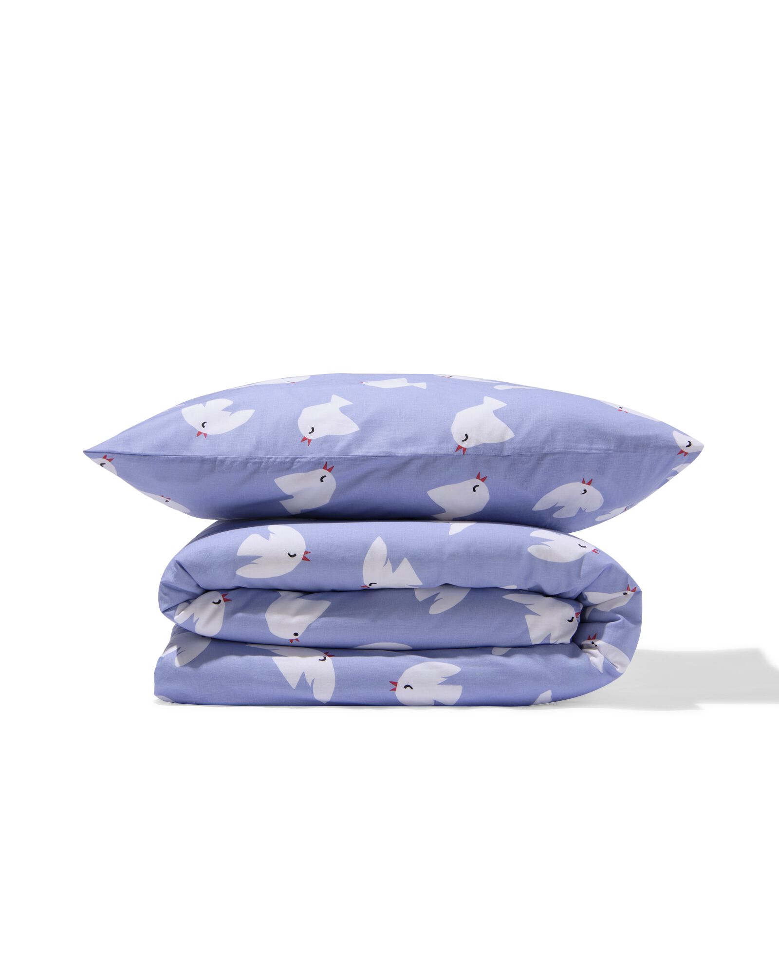 housse de couette tout-petits 120x150 coton doux petites colombes - 5730230 - HEMA