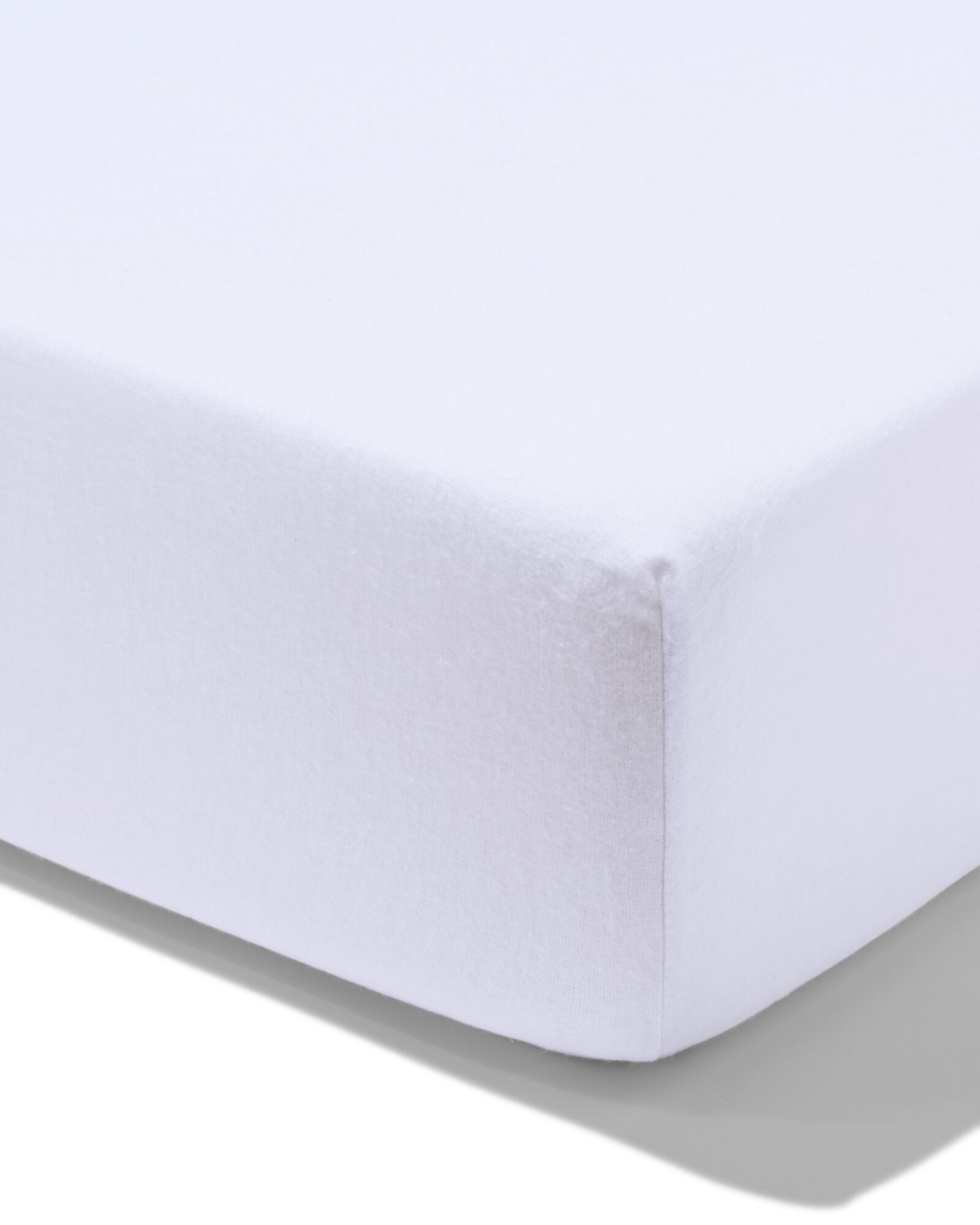 drap-housse flanelle 140x200 blanc - 5190108 - HEMA