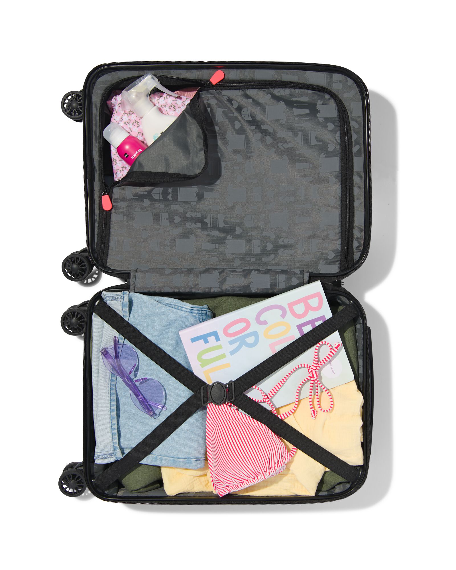 valise ABS 35x20x55 noir - 18630023 - HEMA