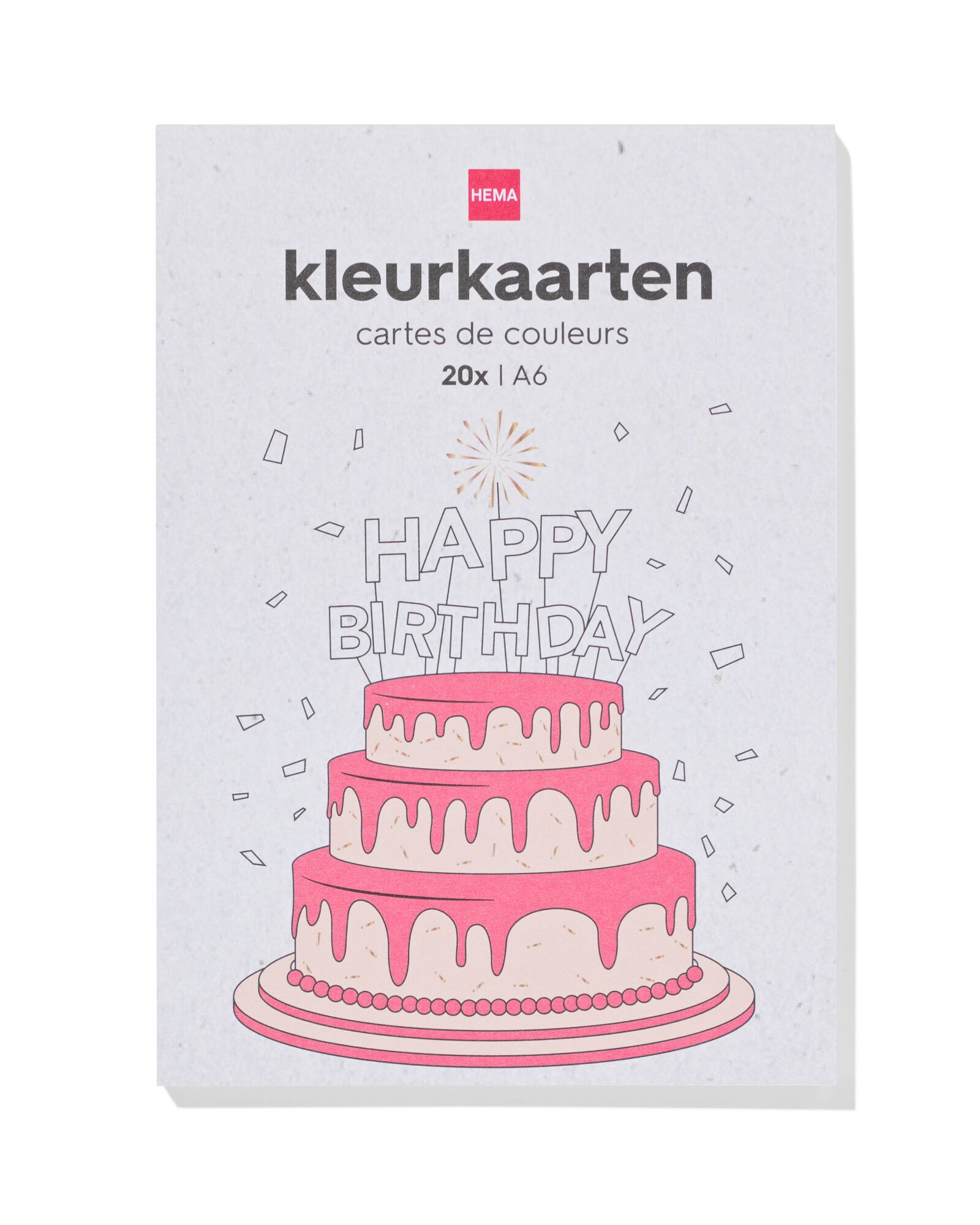 kleurkaarten A6 - 20 stuks - 60702815 - HEMA