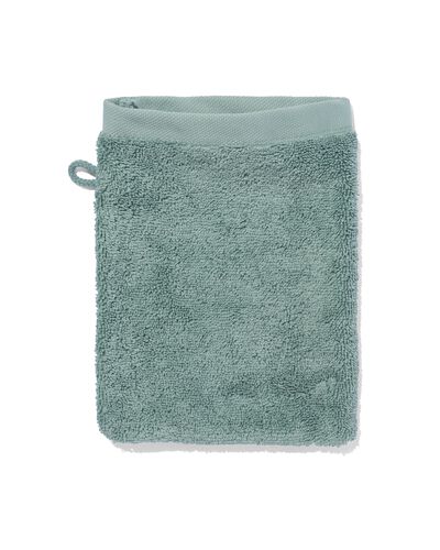 gant de toilette qualit&eacute; h&ocirc;teli&egrave;re extra douce bleu vert - 5284606 - HEMA