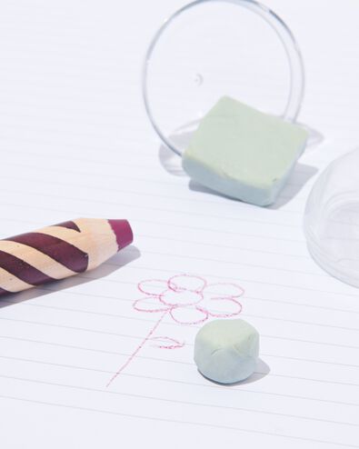 2 gommes p&eacute;trissables vertes - 14401909 - HEMA