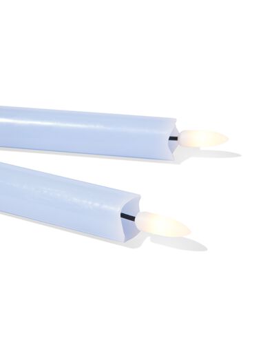 bougie longue led 3x5x26cm bleue - 2 pi&egrave;ces - 25800291 - HEMA